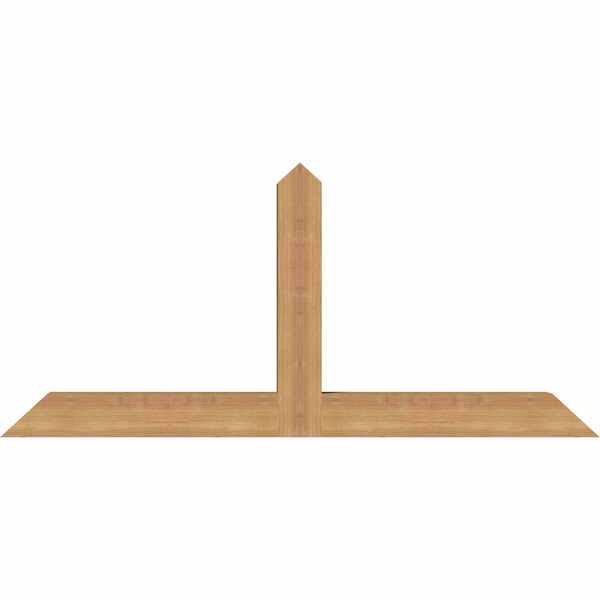 Ekena Millwork Portland Timber Gable Bracket, Western Red Cedar, 48"W x 22"H x 3 1/2"D x 3 1/2"F, 11/12 Pitch GBW048X22X0404POR00SWR - main